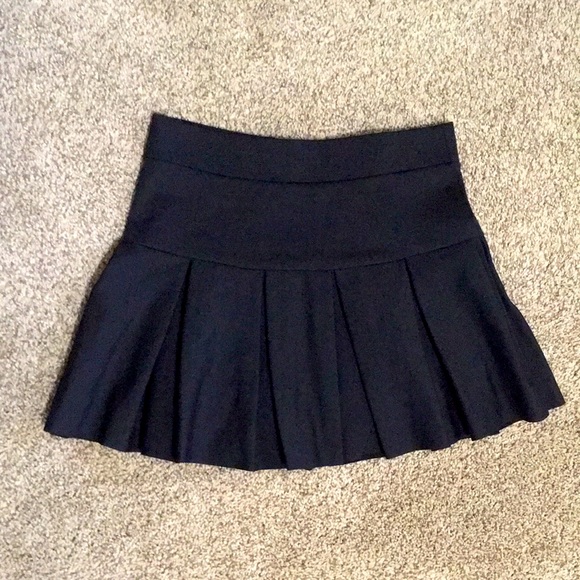 Handmade Black Pleated Lolita Skirt w Inset Shorts - Picture 1 of 4